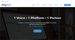 Desktop Screenshot of playwire.com