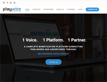 Tablet Screenshot of playwire.com